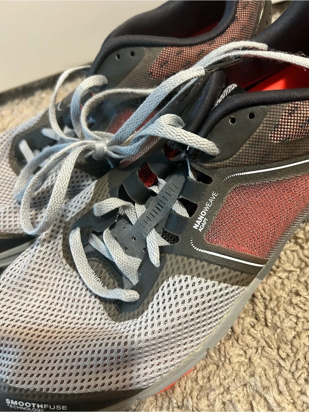 Reebok Men's Training Sneakers in Gray & Red